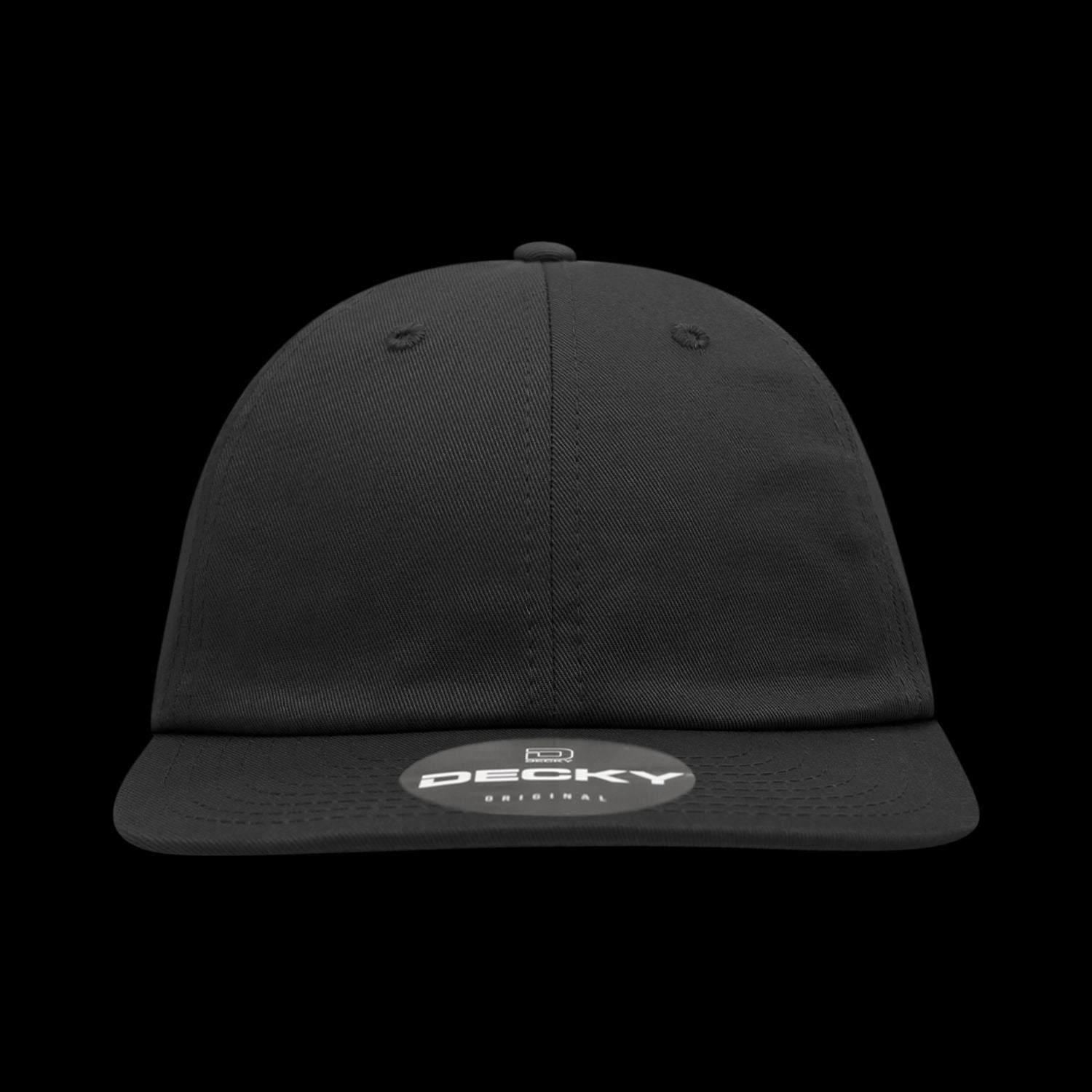 Decky 6 Panel Cotton Snapback – Relaxed High Profile Cap