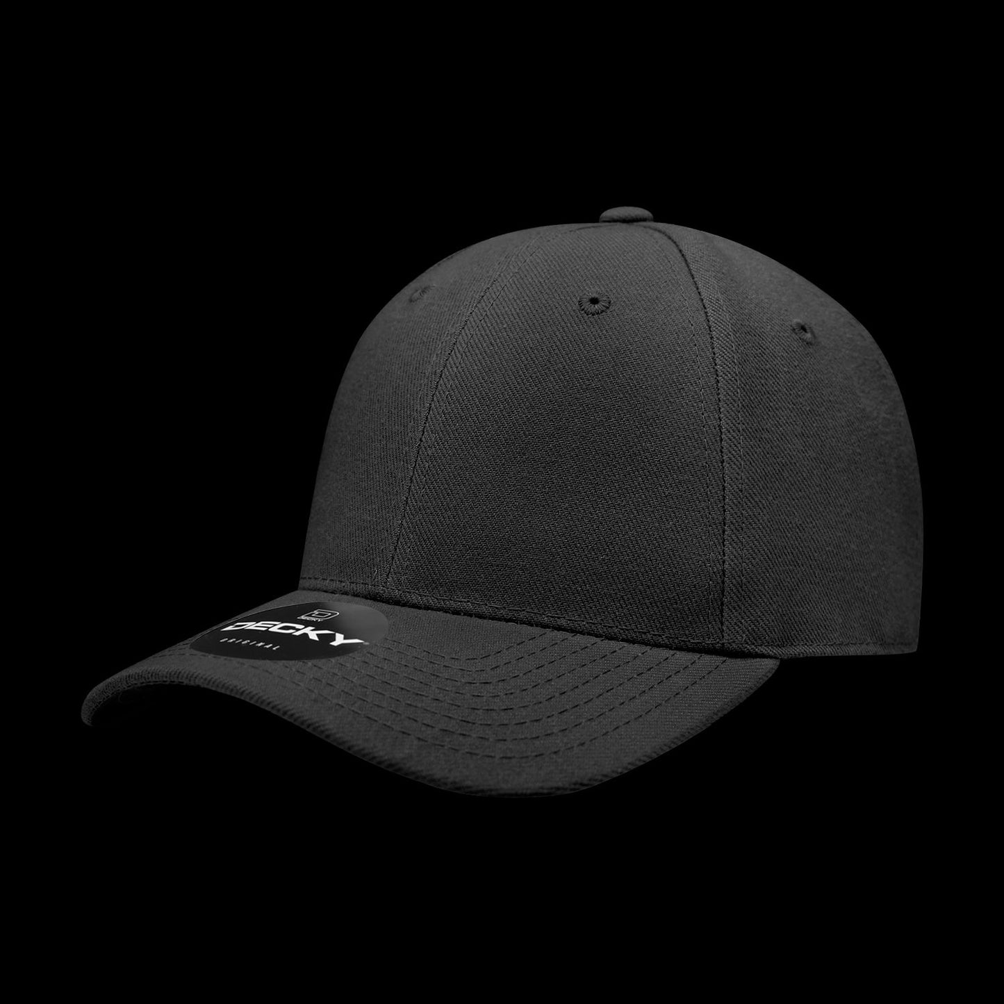 Decky 6 Panel High Profile Structured Fitted Cap – Classic Baseball Cap