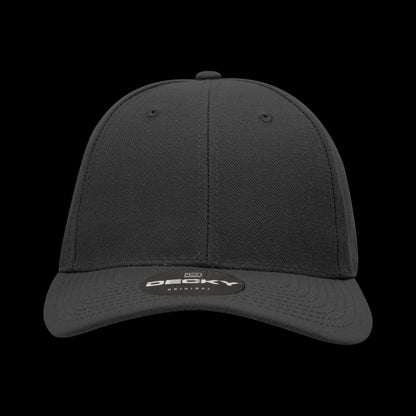 Decky 6 Panel High Profile Structured Fitted Cap – Classic Baseball Cap