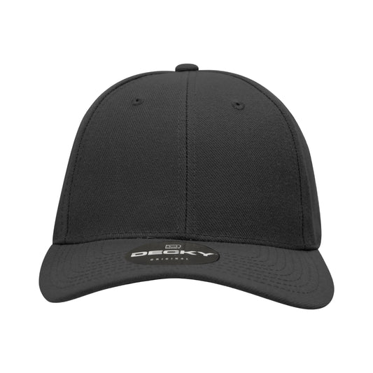 Decky 6 Panel High Profile Structured Fitted Cap – Classic Baseball Cap