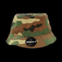 Decky Relaxed Ripstop Bucket Hat – Water Repellent Fitted Cap