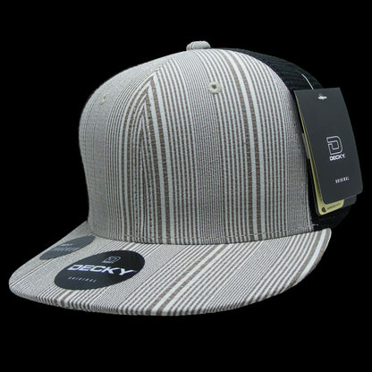 Decky 6 Panel High Profile Structured Plaid Trucker Hat