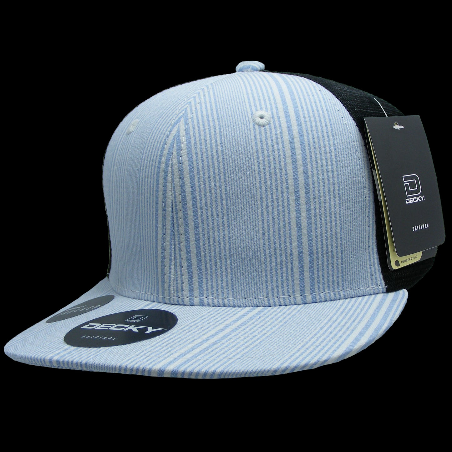 Decky 6 Panel High Profile Structured Plaid Trucker Hat