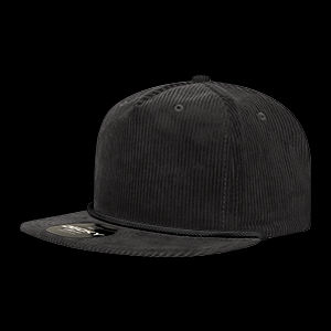 Decky 5 Panel High Profile Relaxed Corduroy Rope Hat – 6043