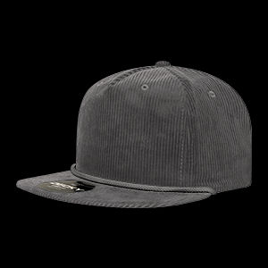 Decky 5 Panel High Profile Relaxed Corduroy Rope Hat – 6043