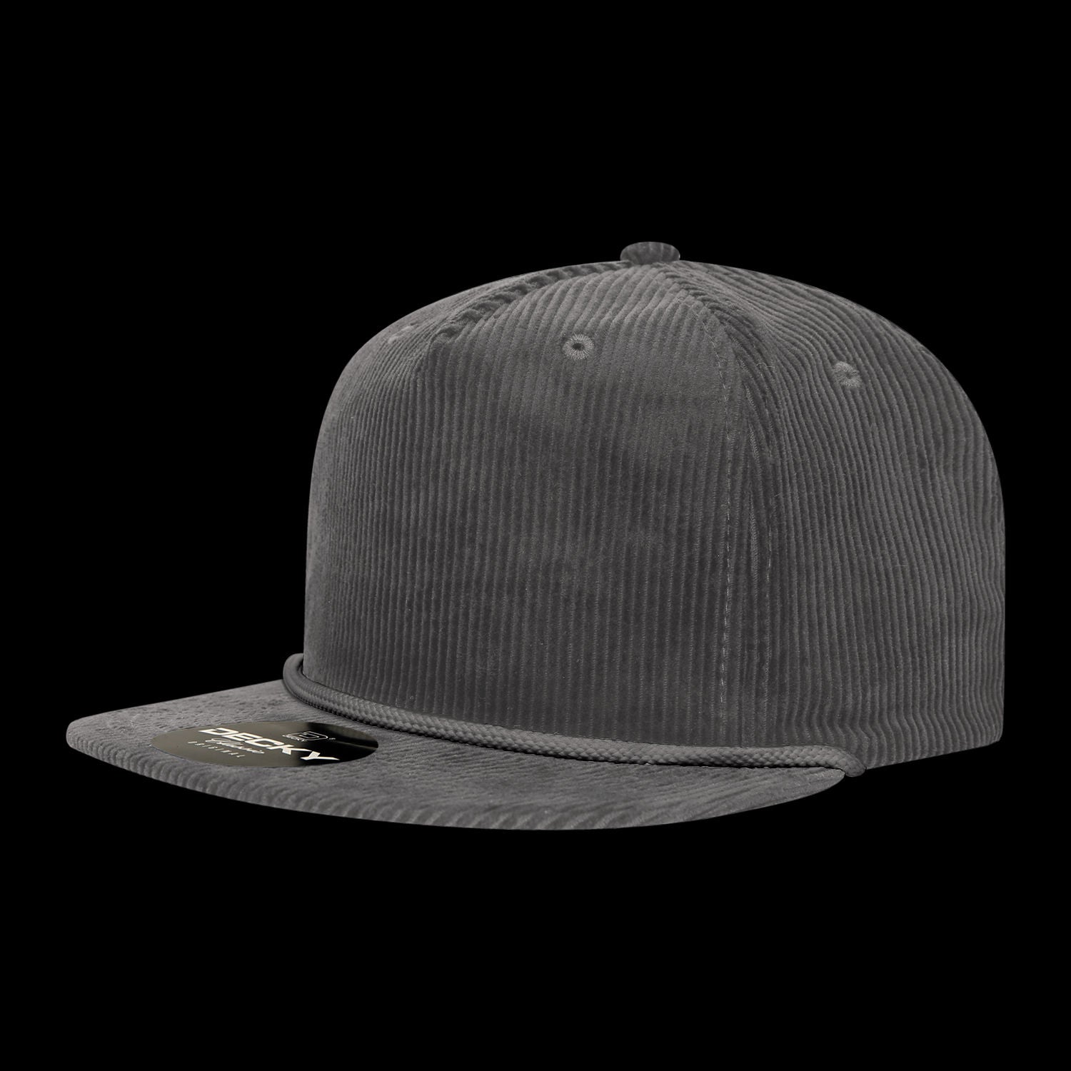 Decky 5 Panel High Profile Relaxed Corduroy Rope Hat – 6043