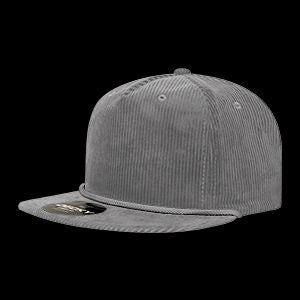 Decky 5 Panel High Profile Relaxed Corduroy Rope Hat – 6043