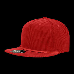Decky 5 Panel High Profile Relaxed Corduroy Rope Hat – 6043