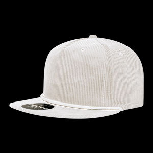 Decky 5 Panel High Profile Relaxed Corduroy Rope Hat – 6043