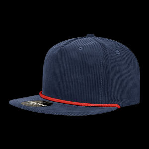 Decky 5 Panel High Profile Relaxed Corduroy Rope Hat – 6043