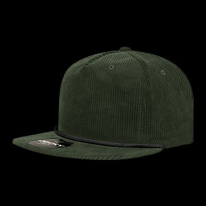 Decky 5 Panel High Profile Relaxed Corduroy Rope Hat – 6043