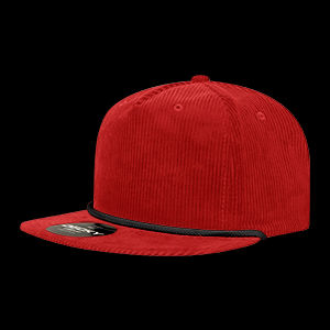 Decky 5 Panel High Profile Relaxed Corduroy Rope Hat – 6043