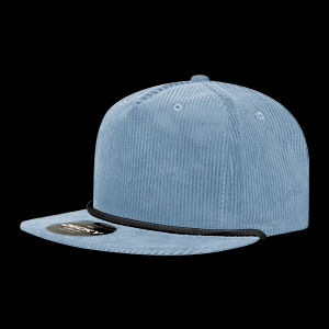 Decky 5 Panel High Profile Relaxed Corduroy Rope Hat – 6043