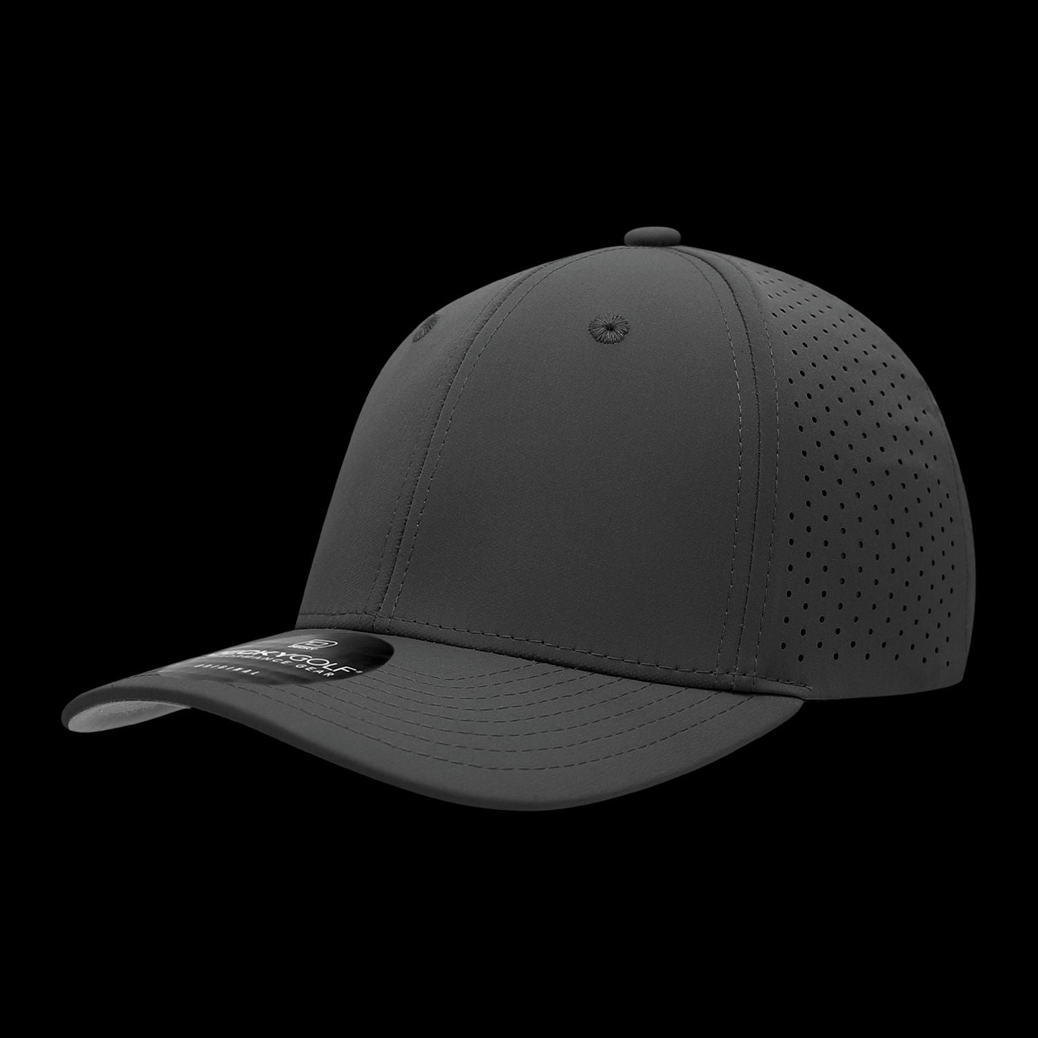 6 Panel Mid Profile Perforated Cap – Decky Performance Hat