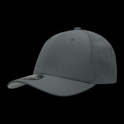 6 Panel Mid Profile Perforated Cap – Decky Performance Hat