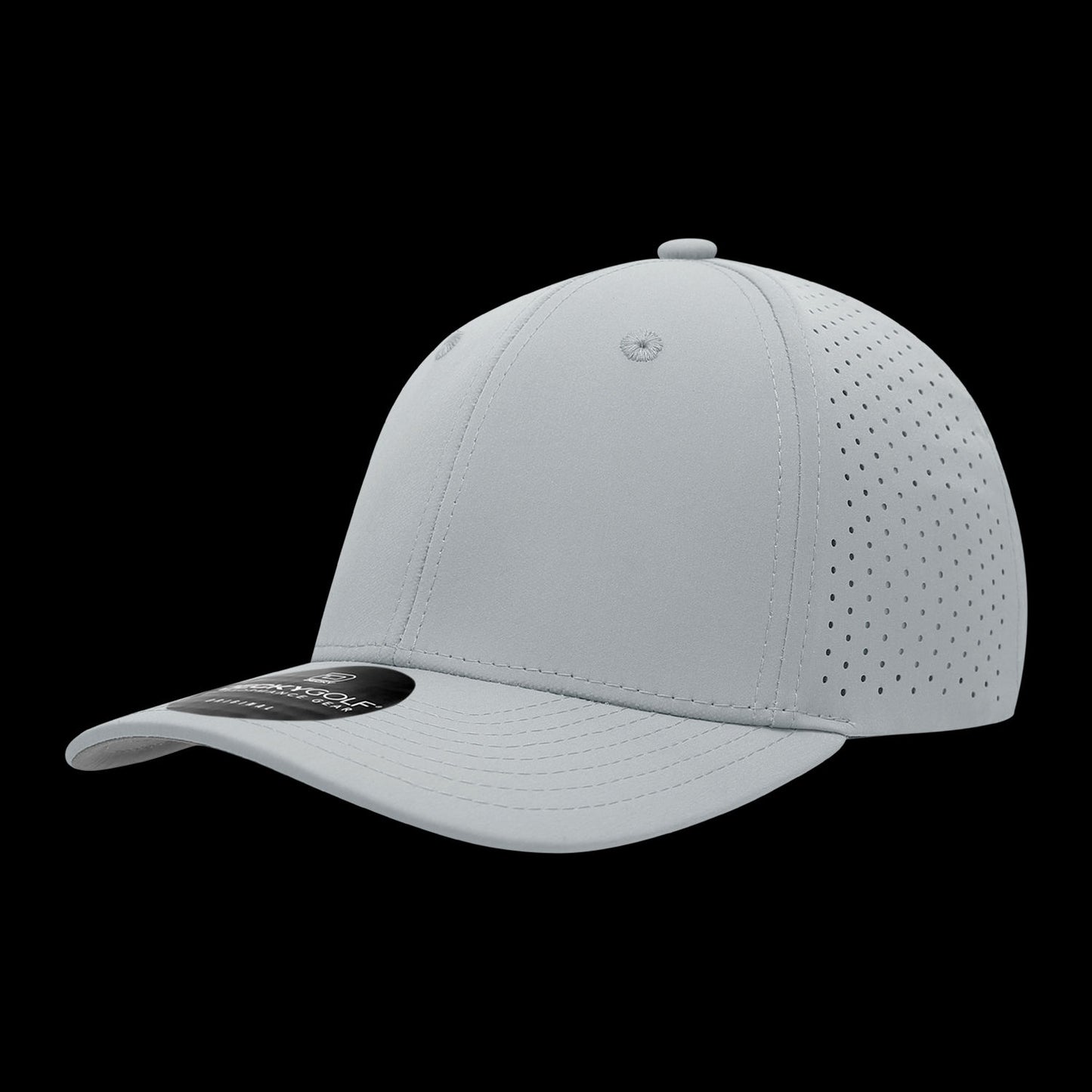 6 Panel Mid Profile Perforated Cap – Decky Performance Hat