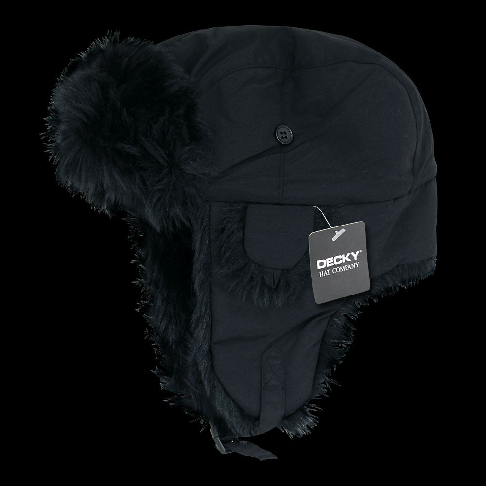 Faux Fur Aviator Hat – Warm Winter Trapper Cap