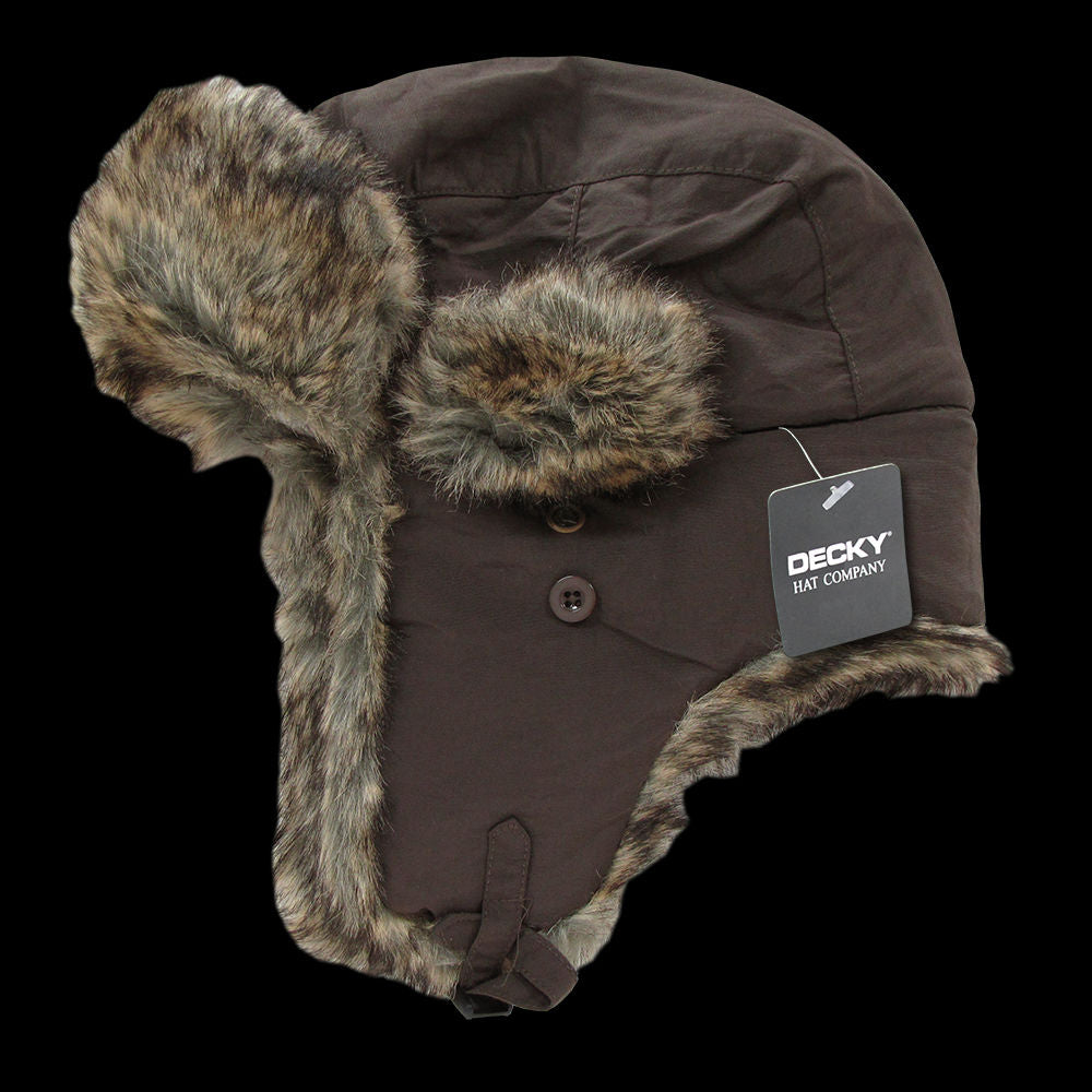 Faux Fur Aviator Hat – Warm Winter Trapper Cap