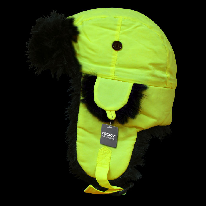 Neon Aviator Hat – Adjustable Winter Trapper Cap | 778