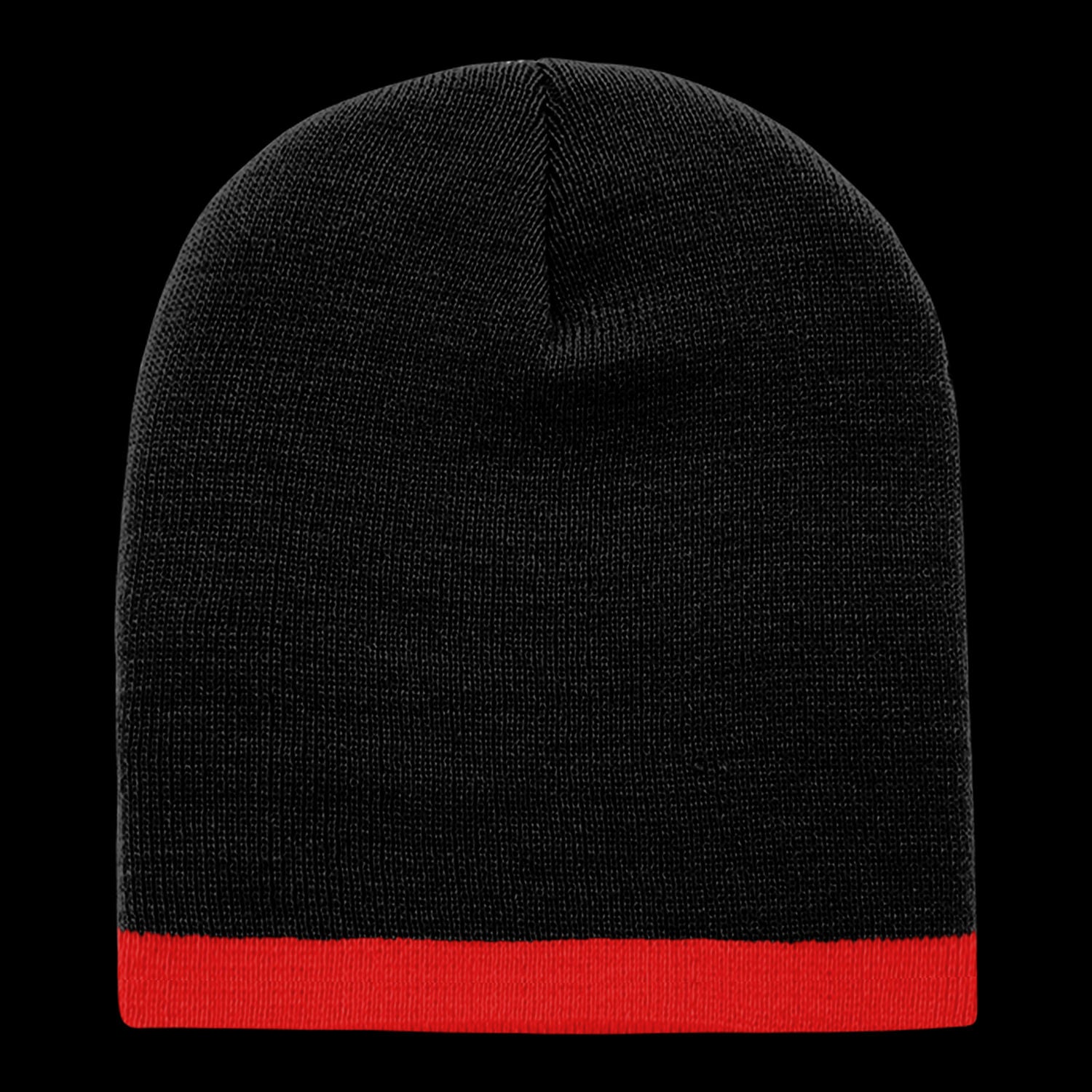 Acrylic/Polyester Striped Short Beanie – Decky 8007