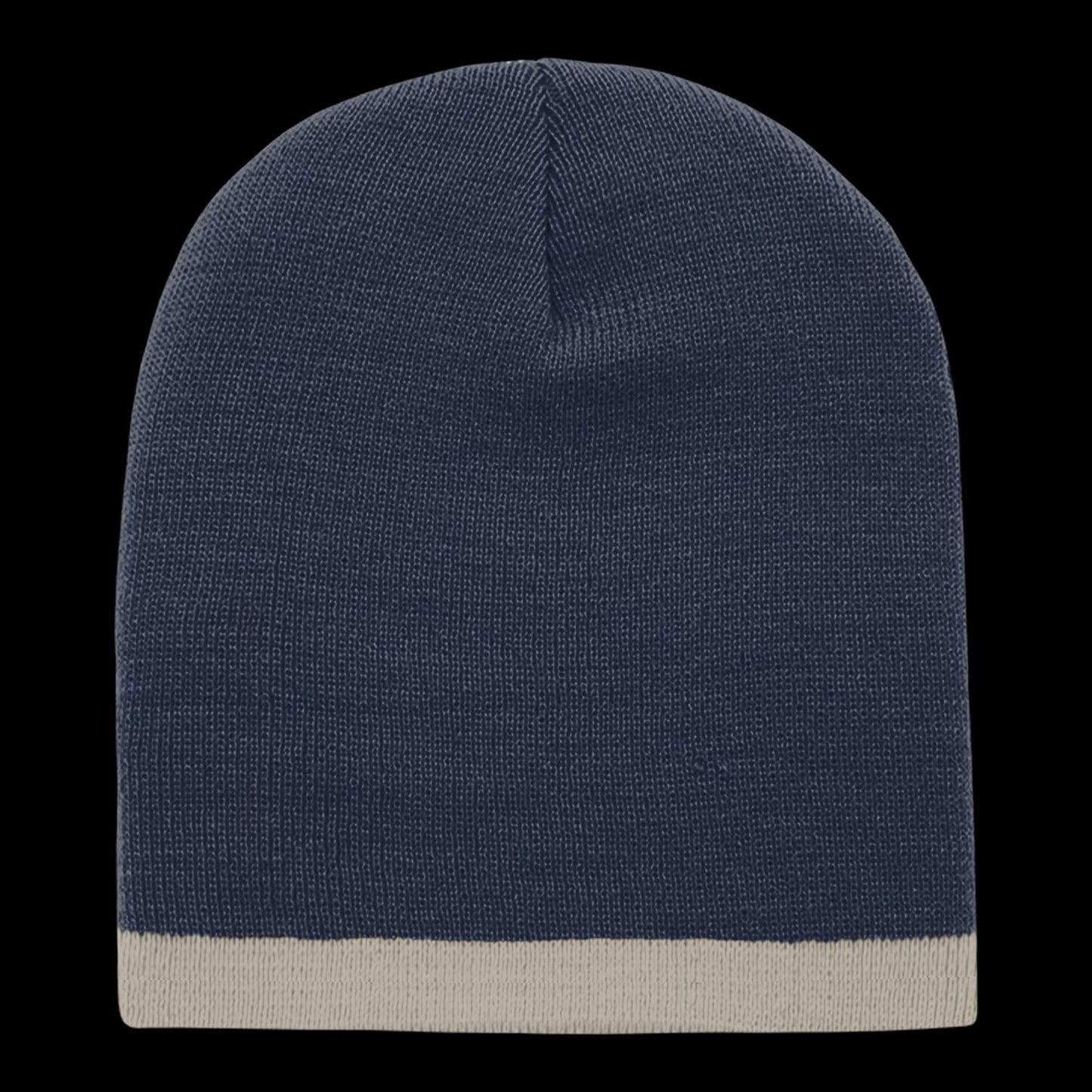 Acrylic/Polyester Striped Short Beanie – Decky 8007