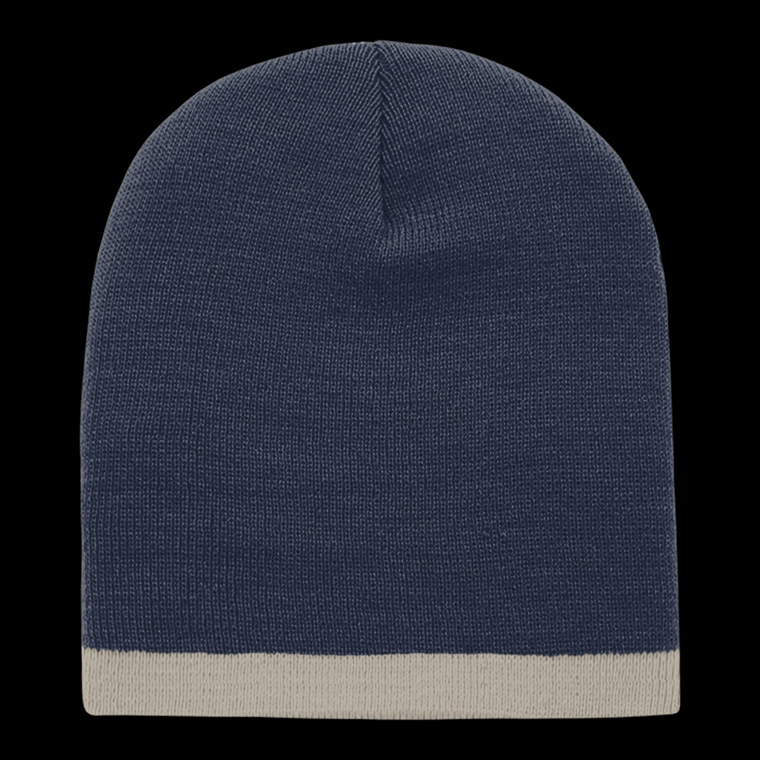 Acrylic/Polyester Striped Short Beanie – Decky 8007