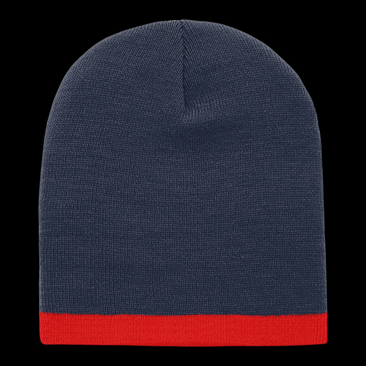 Acrylic/Polyester Striped Short Beanie – Decky 8007