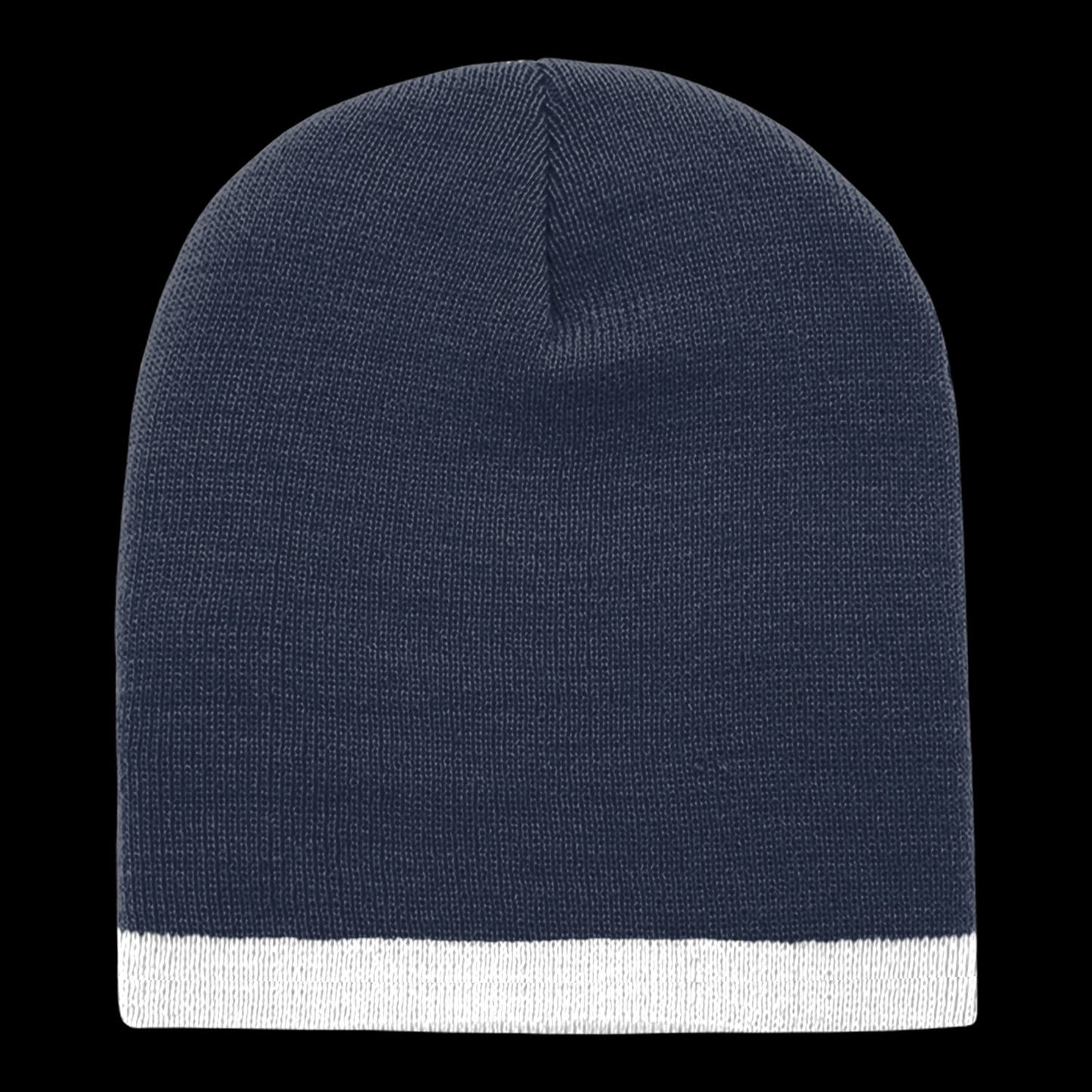 Acrylic/Polyester Striped Short Beanie – Decky 8007