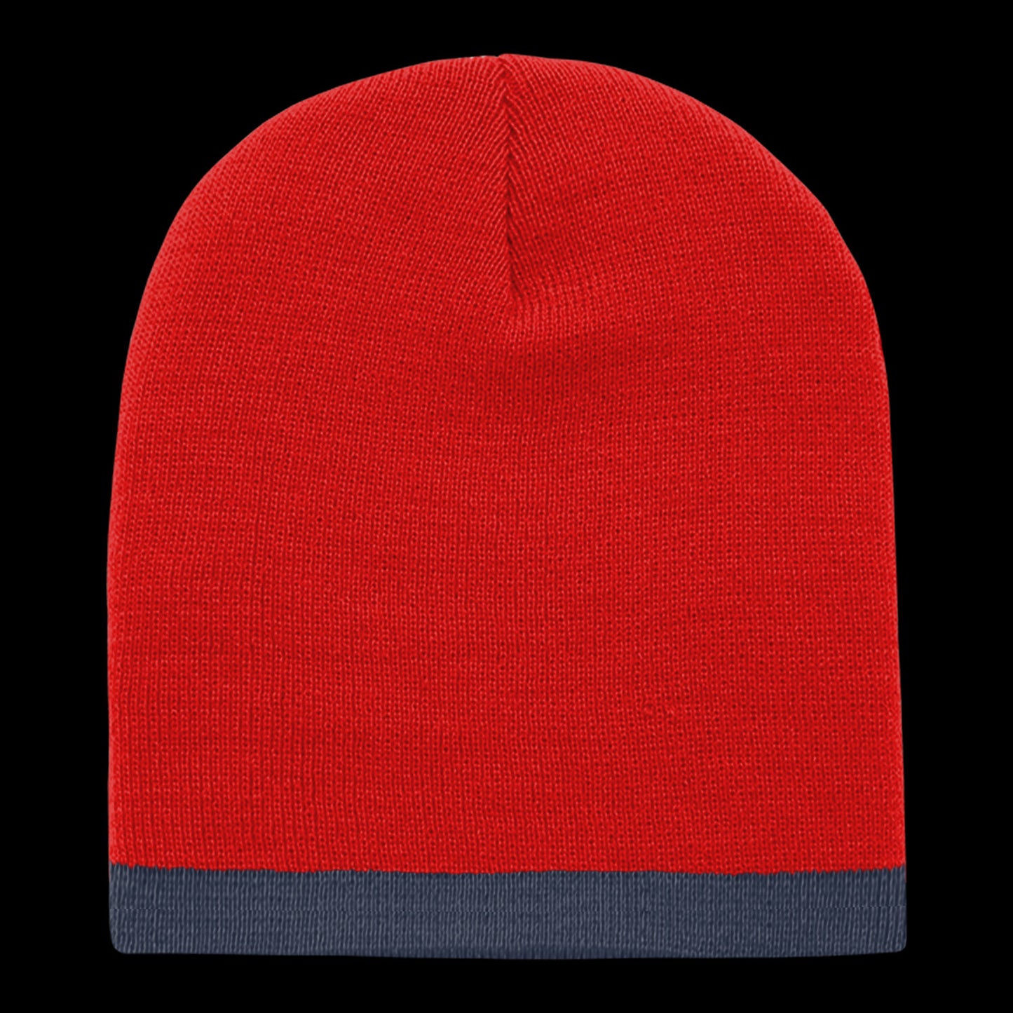 Acrylic/Polyester Striped Short Beanie – Decky 8007