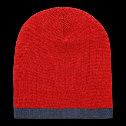 Acrylic/Polyester Striped Short Beanie – Decky 8007