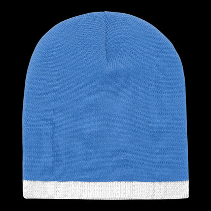 Acrylic/Polyester Striped Short Beanie – Decky 8007