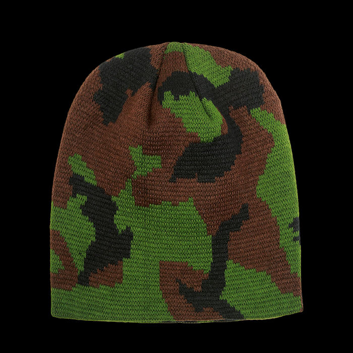 Camo Short Beanie – Camouflage Winter Cap