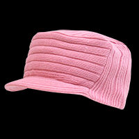Decky Flat Top HybriCap – Ribbed Knit Visor Beanie Hat