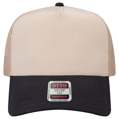 OTTO CAP® 5 Panel Mid Profile Mesh Back Trucker Hat