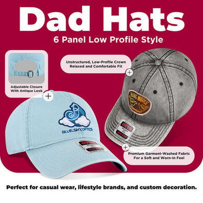 OTTO CAP® 6 Panel Low Profile Dad Hat