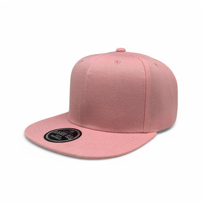 Basic Cap Plain Poly Snapback Hat 8002