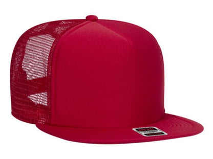 Budget Caps | Otto Foam Front Flat Visor High Crown Golf Style Mesh Back
