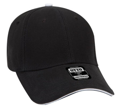 Blank Caps | Otto Brushed Cotton Canvas Sandwich Visor Low Profile