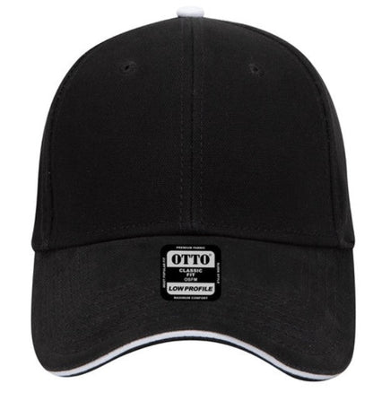 Blank Caps | Otto Brushed Cotton Canvas Sandwich Visor Low Profile