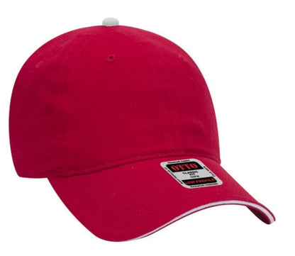 Budget Caps | Otto Brushed Cotton Twill Sandwich Visor Low Profile Pro Style