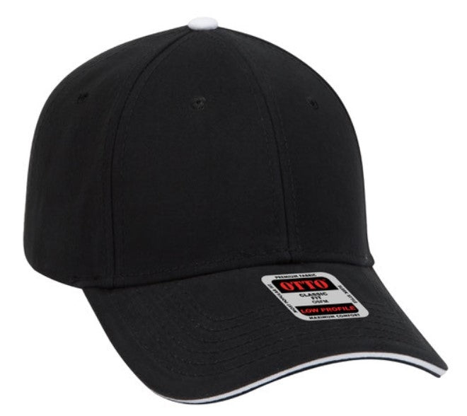 Blank Caps | Otto Brushed Cotton Twill Sandwich Visor Low Profile Pro Style