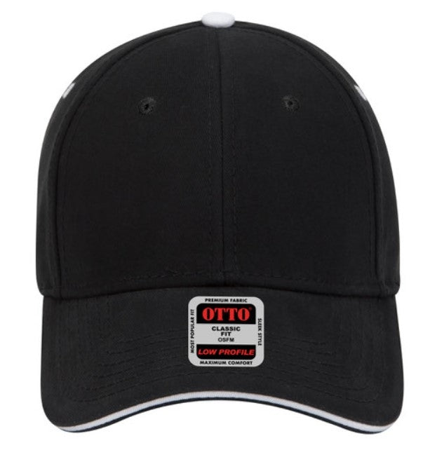 Blank Caps | Otto Brushed Cotton Twill Sandwich Visor Low Profile Pro Style