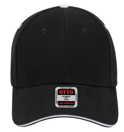 Blank Caps | Otto Brushed Cotton Twill Sandwich Visor Low Profile Pro Style