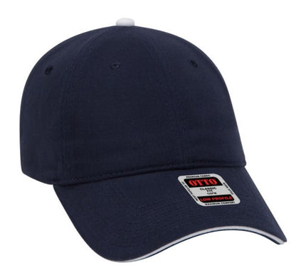 Otto Cotton Twill Sandwich Visor Garment Washed