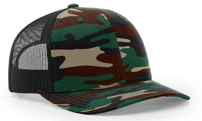 Richardson Trucker Camo Pattern Twill Mesh