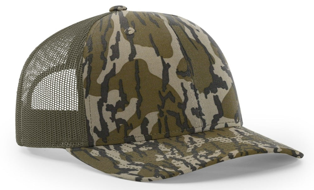 Richardson Trucker Camo Pattern Twill Trucker Mesh