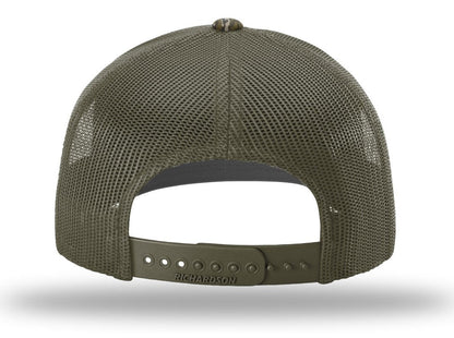 Richardson Trucker Camo Pattern Twill Trucker Mesh