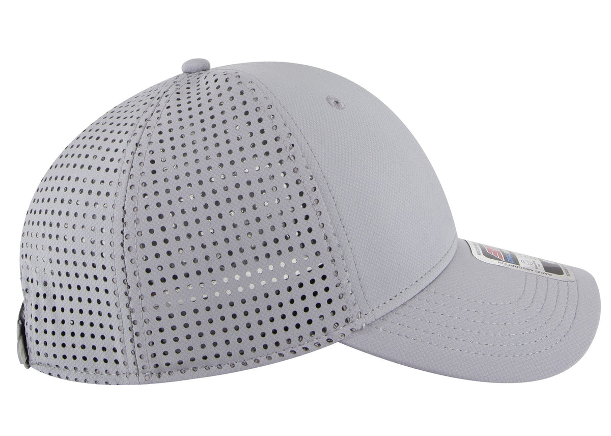 UPF 50+ Cool Comfort Stretchable Knit Perforated Back 6 Panel Low Profile