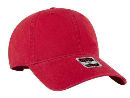 OTTO Cap 6 Panel Garment Washed Relaxed Dads Cap