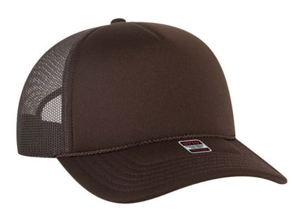 OTTO Cap 5 Panel Low Profile Mesh Back Trucker Hat